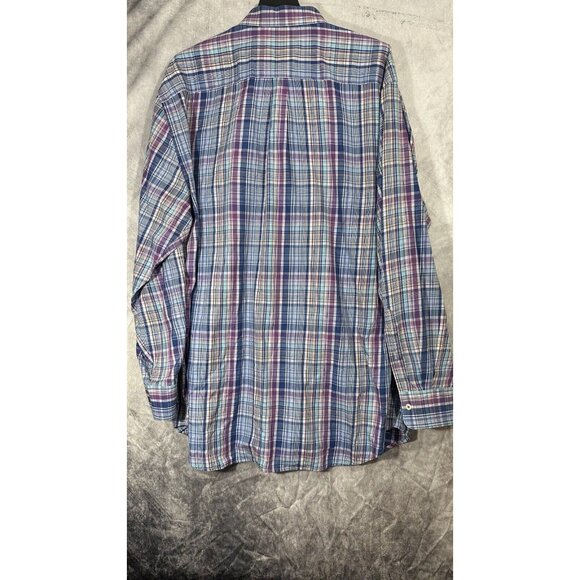 peter millar long sleeve button down Blue Multicolor Long Sleeve Men’s 2XL - Picture 10 of 11